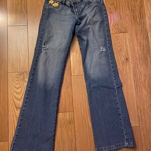 Women's Low Rise Blue Jeans